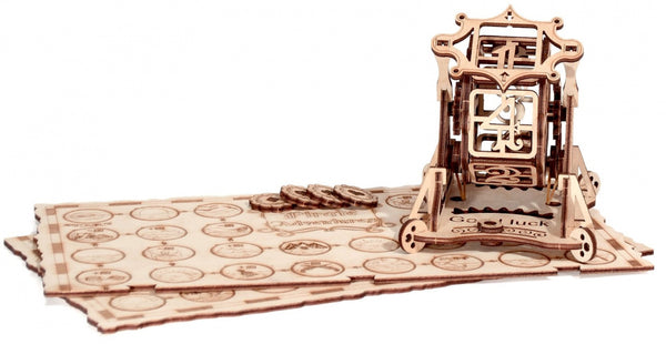 houten-modelbouw 3D Rad van Fortuin 21 cm 53-delig