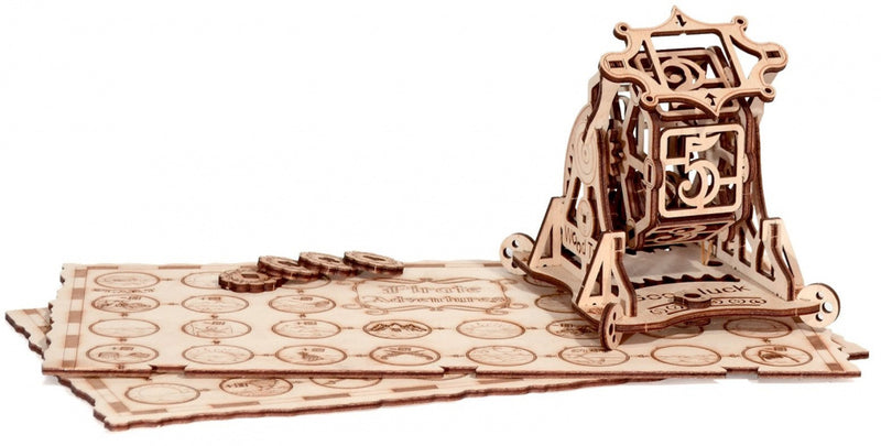 houten-modelbouw 3D Rad van Fortuin 21 cm 53-delig