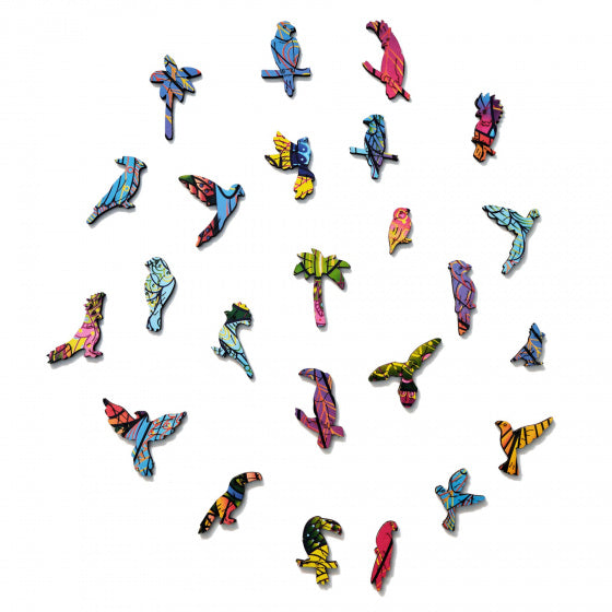 legpuzzel papegaai 26 x 19 cm hout 153 stukjes