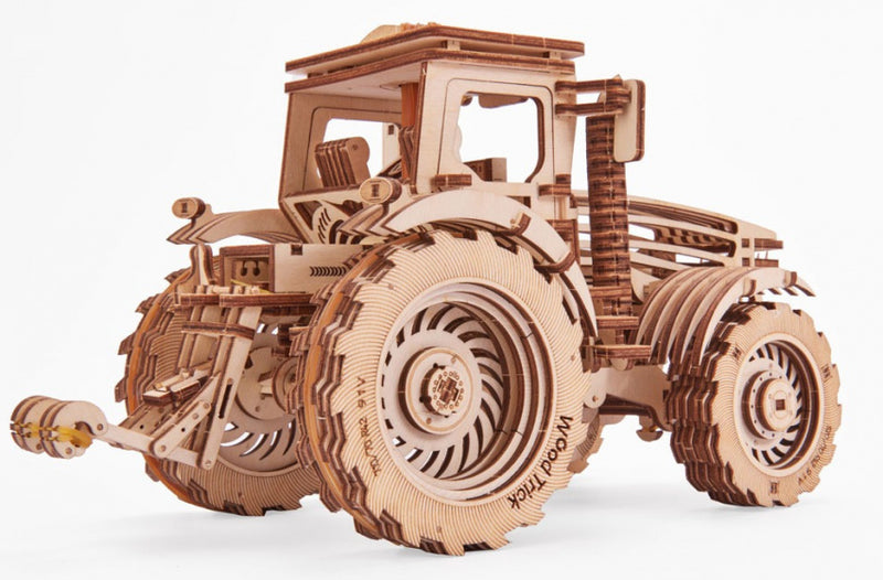 modelbouwset Tractor hout naturel 401-delig
