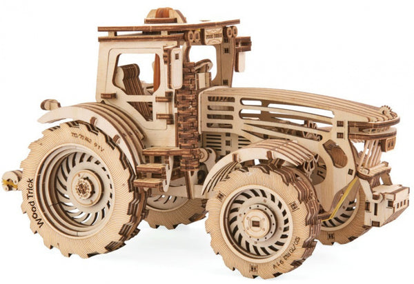modelbouwset Tractor hout naturel 401-delig