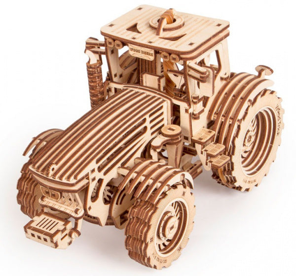 modelbouwset Tractor hout naturel 401-delig