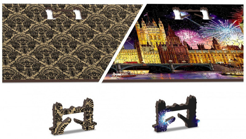 legpuzzel London by night 52 cm hout 600 stukjes