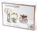 modelbouwset Chariot Da Vinci 22 cm hout 74-delig