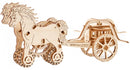 modelbouwset Chariot Da Vinci 22 cm hout 74-delig