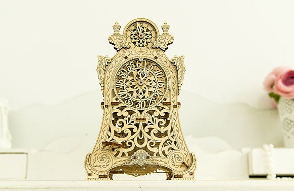 modelbouwset Magic Clock hout naturel 149-delig