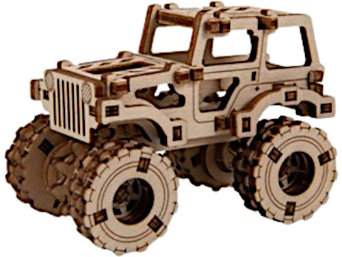 modelbouwset Superfast 6,8 cm hout goud 69-delig