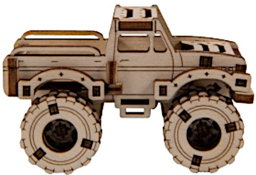 modelbouwset Superfast 7,5 cm hout goud 63-delig