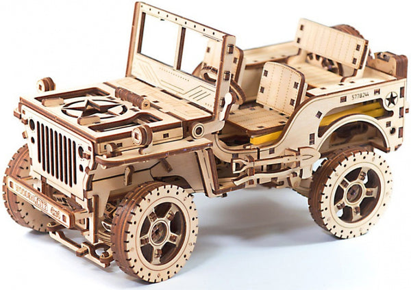 modelbouwset Willys Jeep 17,9 cm hout 564-delig