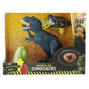 speelset dinosaurus met geluid junior blauw 2-delig