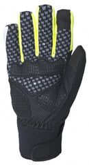 fietshandschoenen Atlantis polyamide geel/zwart maat S