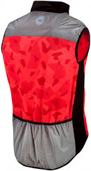 fietsjack Raceviz Rysy textiel/PU rood maat M