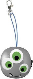 sleutelhanger Crazy Monster Sam 10 cm katoen grijs