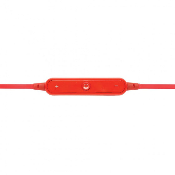 oortelefoon bluetooth 70 cm ABS/EVA rood 3-delig