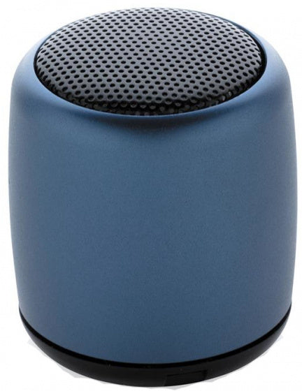 minispeaker draadloos 4,5 cm aluminium blauw