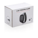 persoonlijk alarm 120 dB siliconen zwart 3-delig