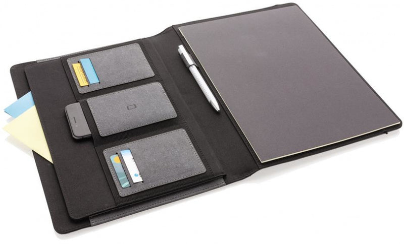 portfoliomap A4 23,7 x 31,1 cm leer grijs