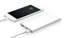 powerbank 4000 mAh 12 x 6,8 cm aluminium zilver