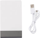powerbank 4600 mAh 12,5 x 7 cm ABS wit/grijs