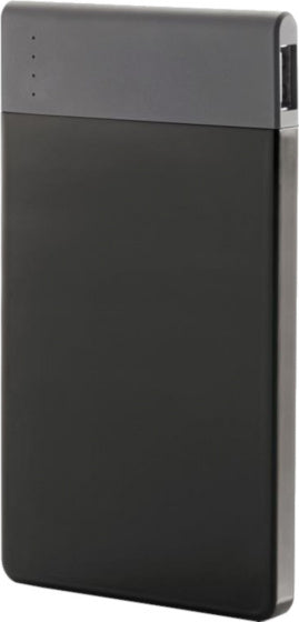 powerbank 4600 mAh 12,5 x 7 cm ABS zwart/grijs