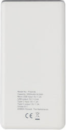 powerbank 5000 mAh 13,4 x 6,8 cm ABS wit