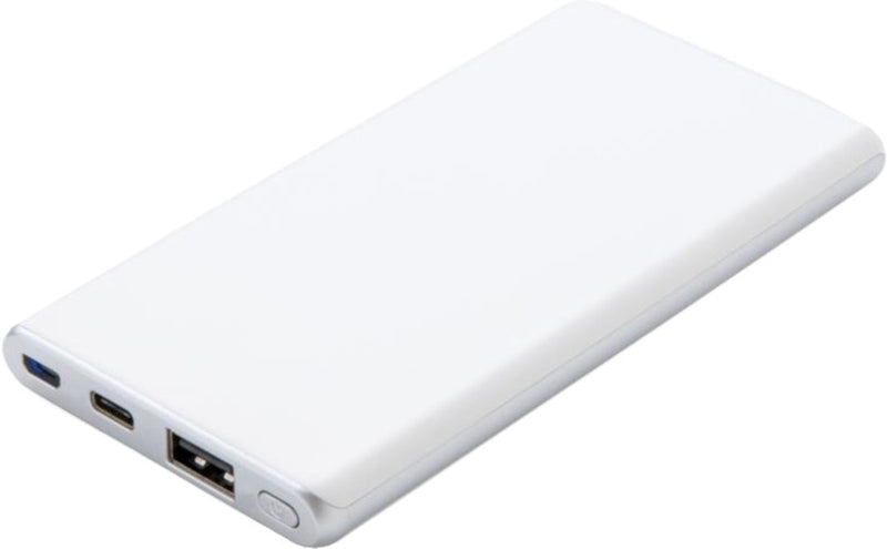 powerbank 5000 mAh 13,4 x 6,8 cm ABS wit