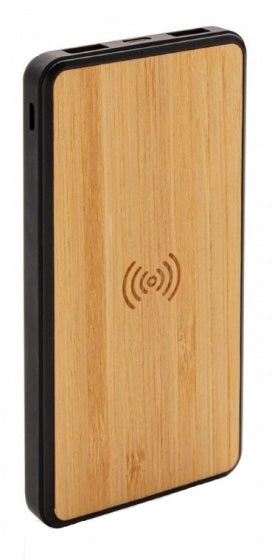 powerbank 8.000 mAh draadloos 13,1 cm bruin