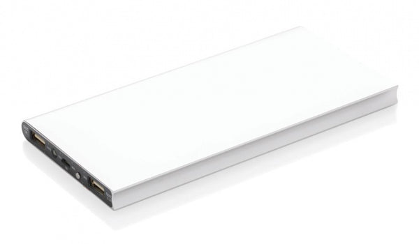 powerbank 8000 mAh 15 x 7 cm alu zilver