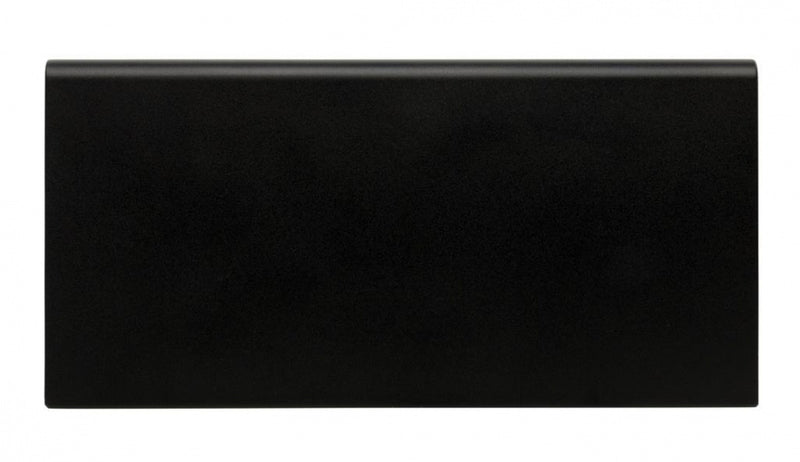 powerbank 8000 mAh 15 x 7 cm aluminium zwart