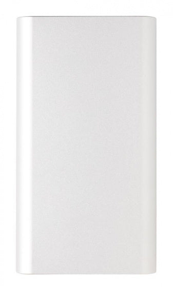 powerbank draadloos 10.000 mAh 12,5 cm alu zilver