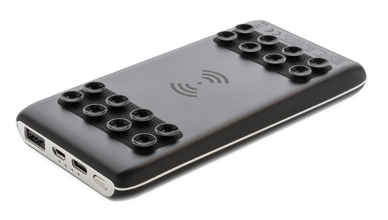 powerbank Light Up 8000 mAh 14 x 7 cm ABS zwart