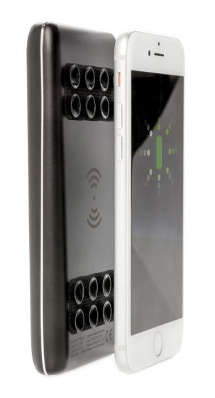 powerbank Light Up 8000 mAh 14 x 7 cm ABS zwart