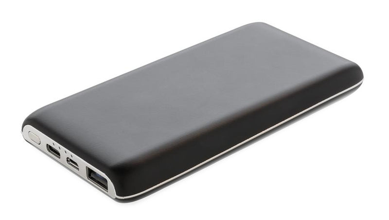 powerbank Light Up 8000 mAh 14 x 7 cm ABS zwart