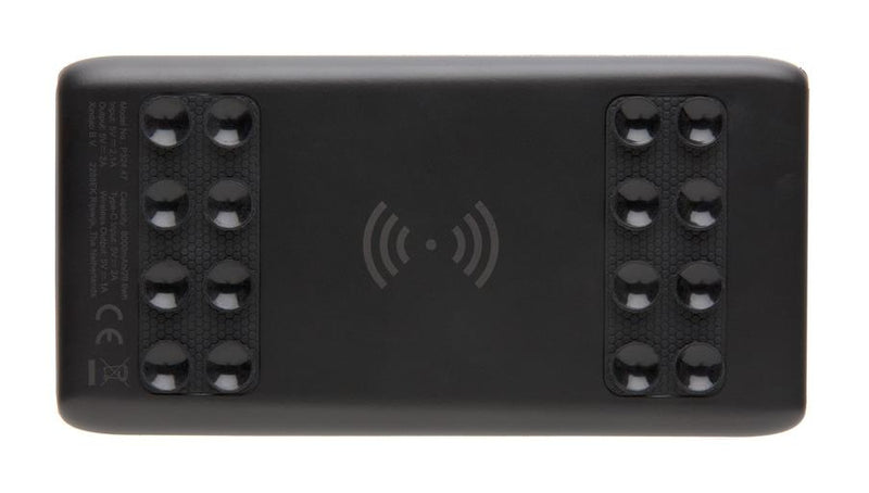 powerbank Light Up 8000 mAh 14 x 7 cm ABS zwart