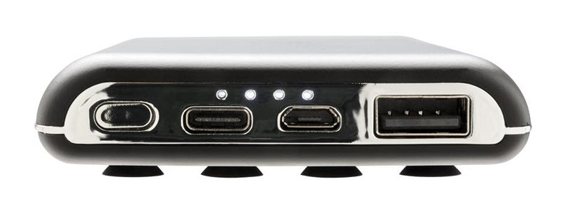 powerbank Light Up 8000 mAh 14 x 7 cm ABS zwart