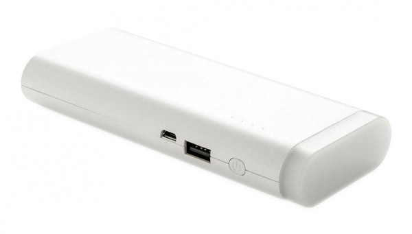 powerbank Lighthouse 10.000 mAh 14,8 cm ABS wit