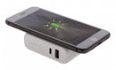 powerbank met draadloze oplader 7,2 cm ABS wit