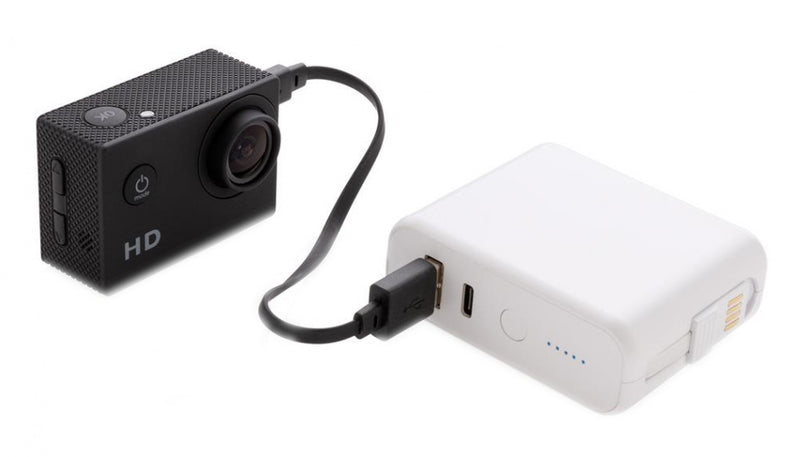 powerbank met draadloze oplader 7,2 cm ABS wit