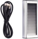 powerbank op zonne- energie 9,7 cm zilver