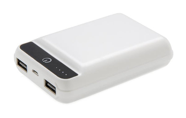 powerbank Pocket 10.000 mAh 9,3 cm ABS wit