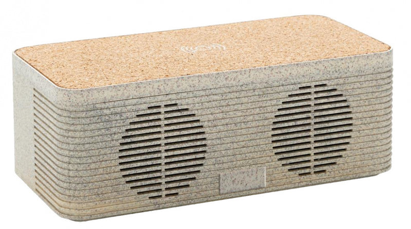 speaker/oplader bluetooth 5W 16 cm ABS/tarwestro beige