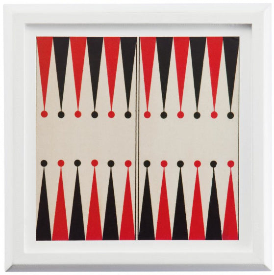 spellenset hout/karton rood/wit 5-delig