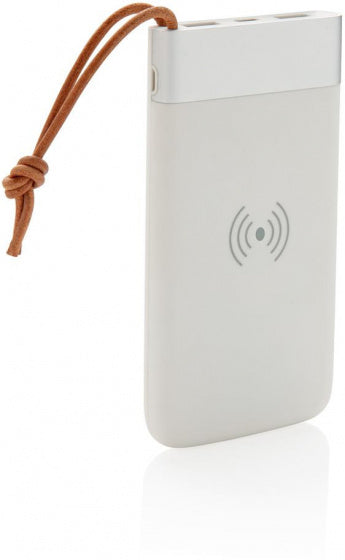 powerbank 8000 mAh 14 x 7,1 cm ABS/aluminium wit