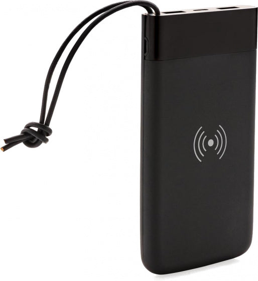 powerbank 8000 mAh 14 x 7,1 cm ABS/aluminium zwart