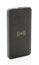 powerbank Tela draadloos 8000 mAh ABS antraciet