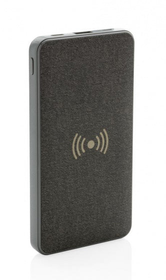 powerbank Tela draadloos 8000 mAh ABS antraciet