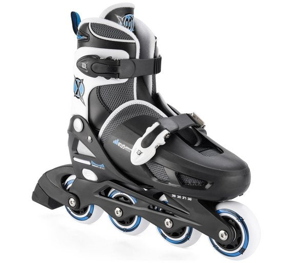 rolschaatsen hardboot blauw maat 30-34