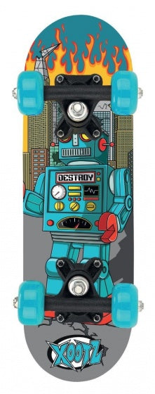 Mini skateboard 44 cm junior blauw