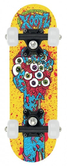 Mini skateboard 44 cm junior geel