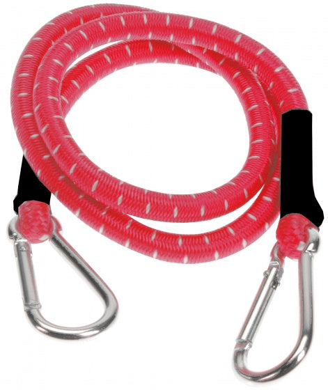 bagagebinder met karabijnhaak 80 cm rood per stuk